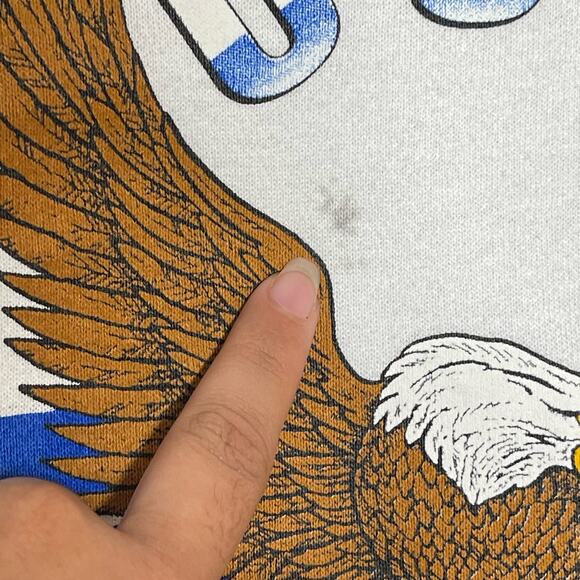 Vintage Operation Desert Storm Crewneck Sweatshirt XL Veterans Made in USA 90s - Picture 8 of 8